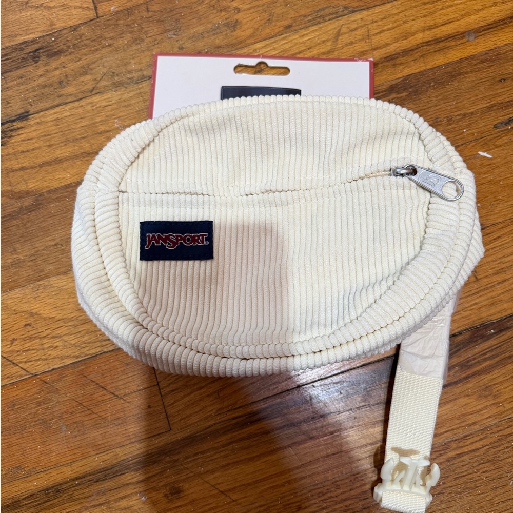 Jansport Ivory Corduroy Waist Bag